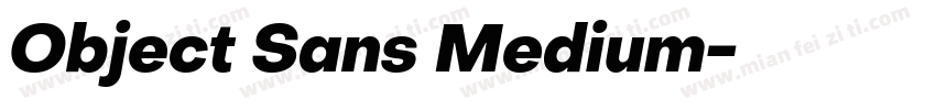 Object Sans Medium字体转换